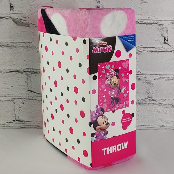 'MINNIE MOUSE' PLUSH THROW BLANKET "DISNEY" - Picture 3 of 16